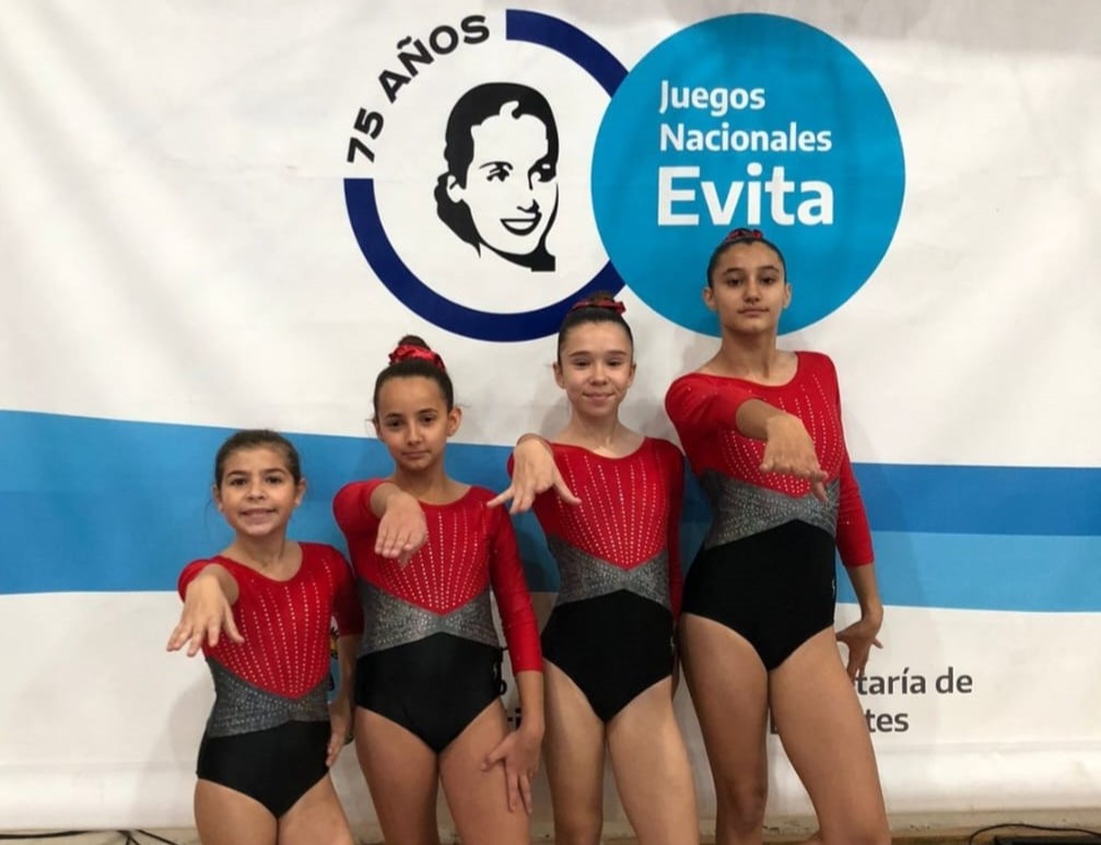 Cuatro gimnastas representaron a Funes en los Juegos Evita